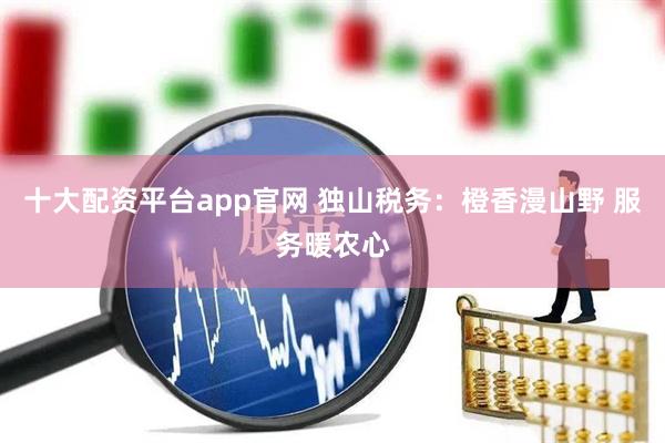十大配资平台app官网 独山税务：橙香漫山野 服务暖农心
